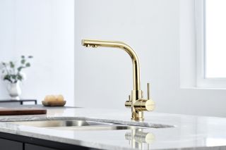 Смеситель для кухни Paulmark Essen Es213011-G золото Смеситель для кухни Paulmark Essen Es213011-G золото