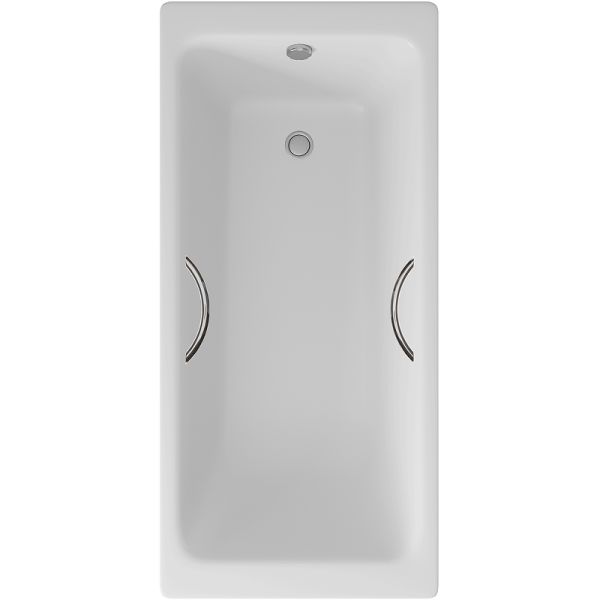 Ванна чугунная Delice Parallel DLR220502R-AS 170x80 с ручками