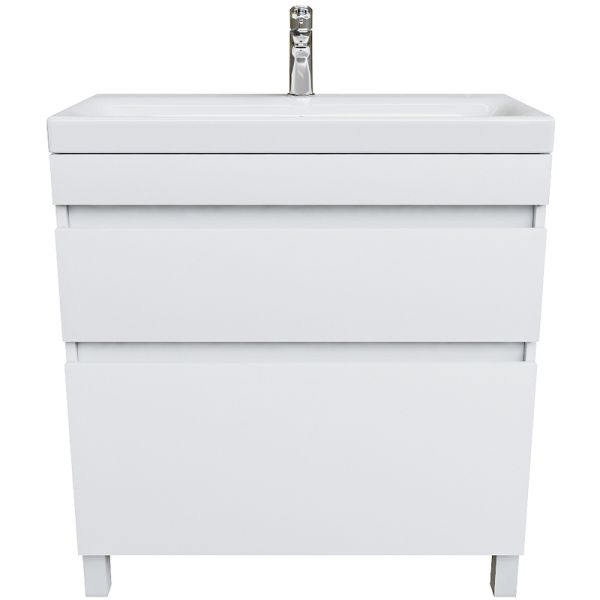 Тумба с раковиной IDDIS Zodiac 80 ZOD8CBFi95K  Белая