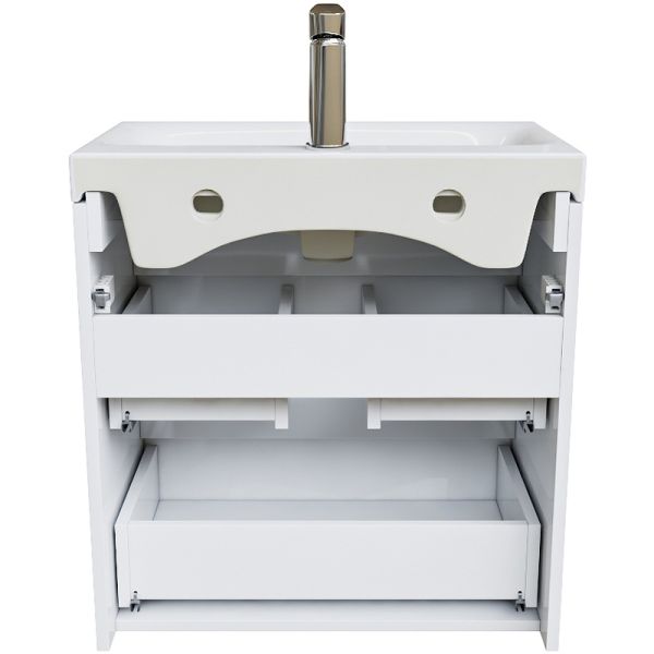 Тумба с раковиной IDDIS Zodiac 60 ZOD6CB0i95K подвесная Белая