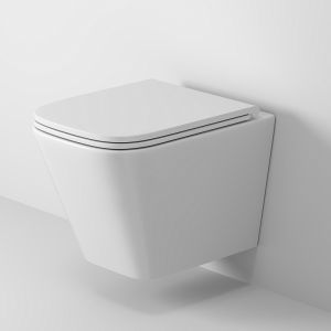 Унитаз подвесной Grossman Торнадо GR-4479SQ безободковый белый с крышкой-сиденьем Soft-Close