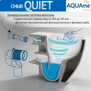 Унитаз подвесной AQUAme AQM2012 безободковый белый