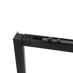 Душевая дверь Vincea Slim Soft 140 VDS-1SS140CLB профиль Черный стекло прозрачное
