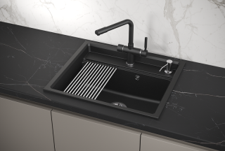 Мойка кухонная Granula Kitchen Space 6003, ШВАРЦ Мойка кухонная Granula Kitchen Space 6003, ШВАРЦ