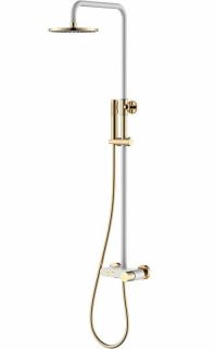 Душевая стойка Boheme Stick 128-WG белый/золото Душевая стойка Boheme Stick 128-WG белый/золото