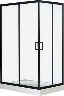 Душевой уголок Royal Bath HP левый 120x80см чёрный RB8120HP-C-BL-L