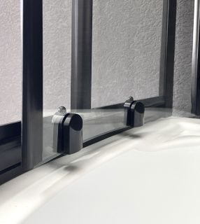 Душевой уголок Royal Bath HK 90x90см чёрный RB90HK-T-BL