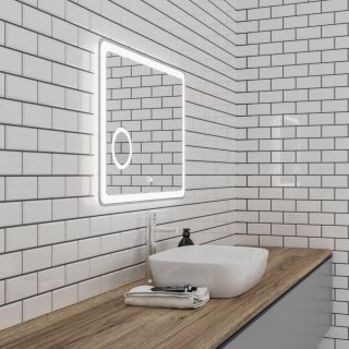 Зеркало с подсветкой Grossman Leo 168080 80см с подогревом и увеличительной линзой