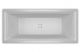 Акриловая ванна Riho Still Square Plug and Play B099030005 R 180х80см белый
