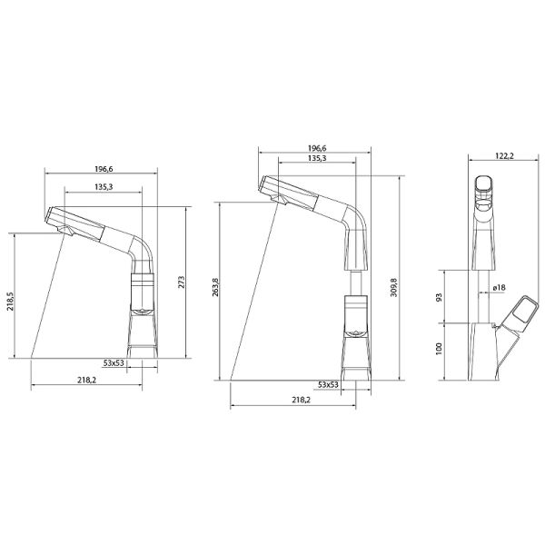 Смеситель для кухни Lemark Soul LM6008BL Черный