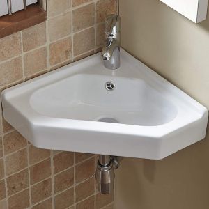 Раковина WeltWasser Aisbach 7012 GL-WT 55 10000008681 угловая Белая глянцевая