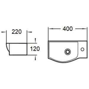 Раковина WeltWasser Aisbach 7940 GL-WT R 40 10000008687 Белая глянцевая