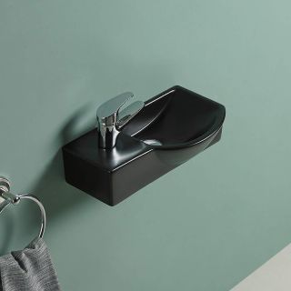 Раковина WeltWasser Aisbach 7940 MT-BL L 40 10000008688 Черная матовая