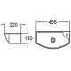 Раковина WeltWasser Aisbach 7946 GL-WT R 45 10000008695 Белая глянцевая