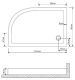 Душевой поддон Grossman GR-119212020L 120x80см левый белый
