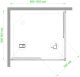 Душевой уголок Royal Bath HPD 100x90см чёрный RB9100HPD-C-BL