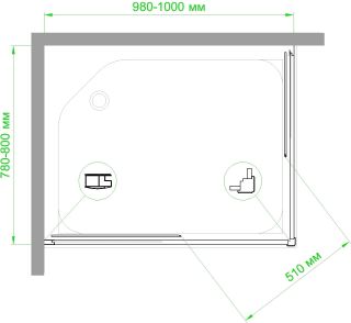 Душевой уголок Royal Bath HPD 100x80см чёрный RB8100HPD-C-BL Душевой уголок Royal Bath HPD 100x80см чёрный RB8100HPD-C-BL