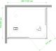 Душевой уголок Royal Bath HPD 100x80см чёрный RB8100HPD-T-BL
