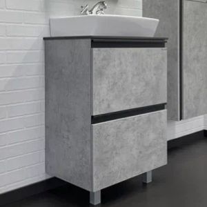 Тумба с раковиной Comforty Эдинбург 00-00004763 60 см Бетон светлый