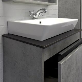 Тумба с раковиной Comforty Эдинбург 00-00004763 60 см Бетон светлый Тумба с раковиной Comforty Эдинбург 00-00004763 60 см Бетон светлый