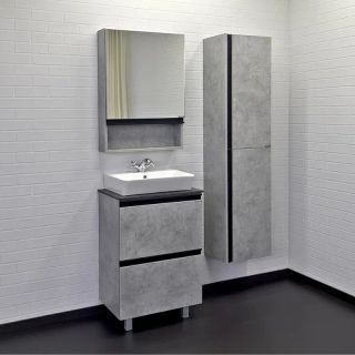 Тумба с раковиной Comforty Эдинбург 00-00004763 60 см Бетон светлый Тумба с раковиной Comforty Эдинбург 00-00004763 60 см Бетон светлый