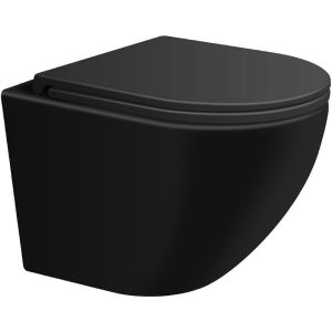 Сет Sintesi SIN-CCI-SMP-101,SIN-FB-ARB-506,SIN-TS-EVI-151BM: инсталляция кнопка смыва чёрная унитаз Evi чёрный матовый крышка-сиденье чёрная матовая