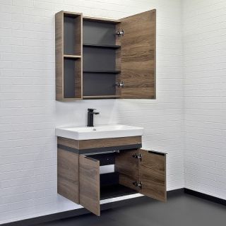 Тумба с раковиной Comforty Соло 00-00010978 70 см Дуб темно-коричневый Тумба с раковиной Comforty Соло 00-00010978 70 см Дуб темно-коричневый