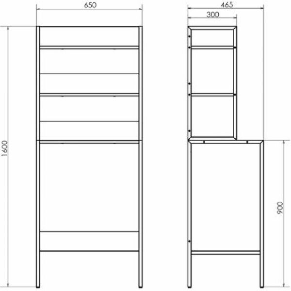 Шкаф Comforty 00-00011201 Дуб темно-коричневый 20 см