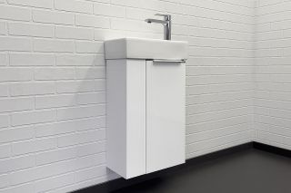 Тумба с раковиной Comforty Асти 40 00-00012835 подвесная Белый глянец Тумба с раковиной Comforty Асти 40 00-00012835 подвесная Белый глянец