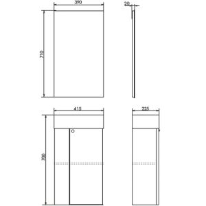 Зеркало  Comforty Асти 00-00012834 39 см