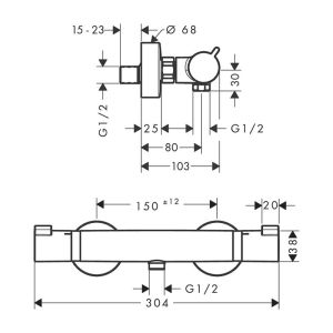 Смеситель для душа Hansgrohe RainSelect 13116700