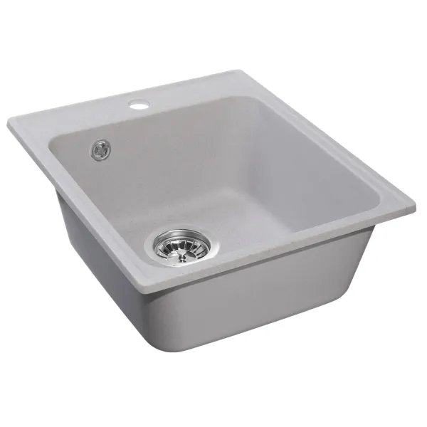 Мойка кухонная Reflexion Quadra 43-GR RF0243GR серый