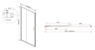 Душевая дверь Vincea Garda VDS-1G105CH 100 см