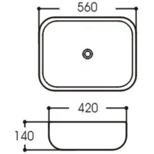 Раковина-чаша Aquatek 56 AQ5526-00 Белая