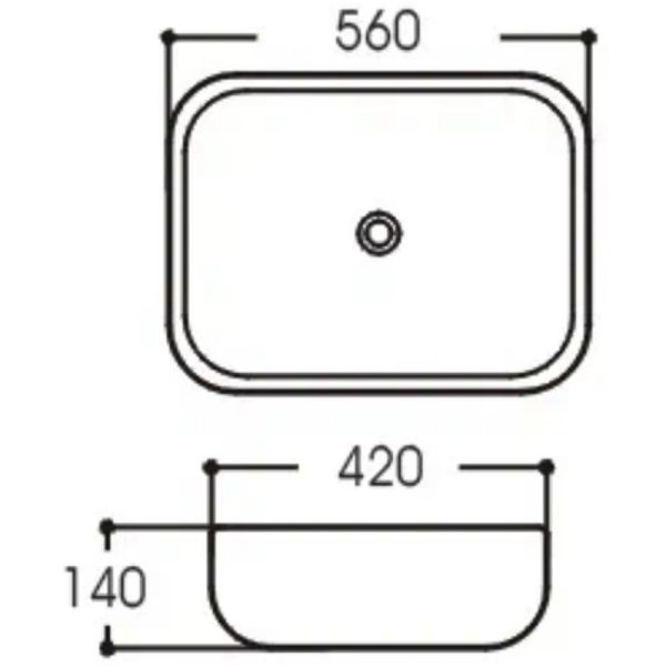 Раковина-чаша Aquatek 56 AQ5526-00 Белая