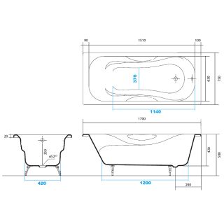 Чугунная ванна Aquatek Гамма 170x75 AQ8070F-00 без антискользящего покрытия Чугунная ванна Aquatek Гамма 170x75 AQ8070F-00 без антискользящего покрытия