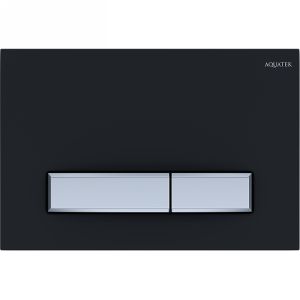 Кнопка смыва Aquatek KDI-0000031  Черная матовая Хром