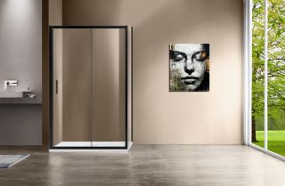 Душевой уголок Vincea Garda VSR-1G8014CLB 140x80 см