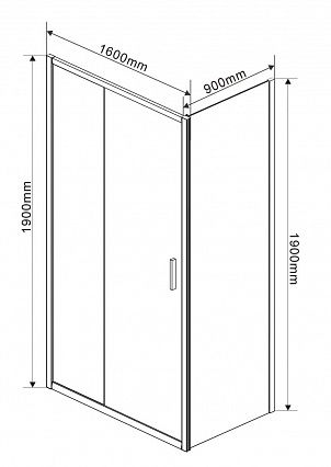 Душевой уголок Vincea Garda VSR-1G9016CL 160x90 см