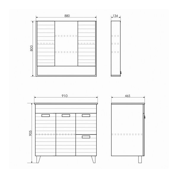 COMFORTY Тумба-умывальник Клеон 90Н 00-00004757 COMFORTY Тумба-умывальник Клеон 90Н 00-00004757