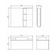 Тумба COMFORTY Милан-90 00-00014427, с графитовой столешницей с раковиной Comforty 78189