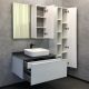 Тумба COMFORTY Милан-90 00-00014426,  с графитовой столешницей, с раковиной COMFORTY T-Y9378