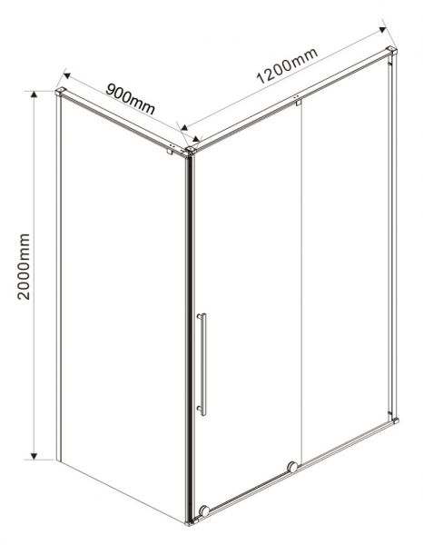 Душевой уголок Vincea Arno VSR-1A9012CL 120x90 см
