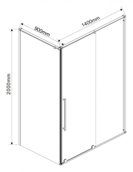 Душевой уголок Vincea ArnoVSR-1A9014CL 140x90 см