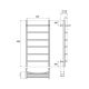 Полотенцесушитель водяной Point Афина PN04158P 50x80см П5 хром