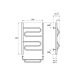 Полотенцесушитель электрический Point Юпитер PN01156E 50x60см П2 хром