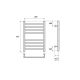 Полотенцесушитель электрический Point Аврора PN10146SE 40x60см П8 хром