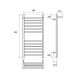 Полотенцесушитель электрический Point Аврора PN10150SE 50x100см П15 хром