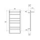 Полотенцесушитель электрический Point Аврора PN10158PE 50x80см П6 хром