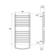 Полотенцесушитель электрический Point Альфа PN05148SE 40x80см П12 хром